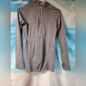 Zyia Quarter Zip Activewear Pullover Jacket W‎ Thumb Holes Size Small